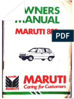 Maruti 800 1990 booklet