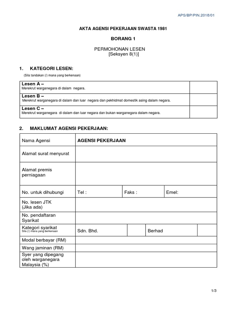 B1 Permohonan Baharu Pdf