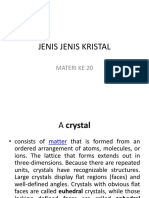 Materi Ke 20 Jenis Kristal