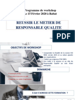 Programme WORKSHOP Réussir Le Métier de Responsable Qualité-Converti