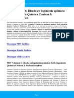 Volumen 6 Diseno en Ingenieria Quimica Serie Ingenieria Quimica Coulson Richardson