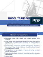 Riset Operasi Model Transportasi PDF