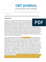 An Examination of The Moneyball Theory A Baseball Statistical Analysis