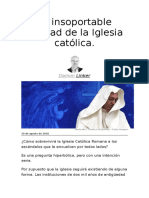 La Insoportable Fealdad de La Iglesia Católica