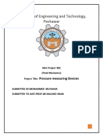 Mini-Project-Report-2-Fluid-Mechanics-Prssure Measurng Devices