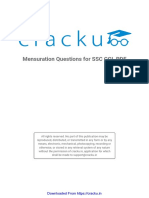 Cracku Mensuration Questions For SSC CGL PDF