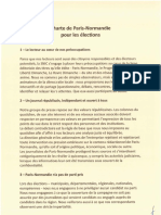 Charte D'indépendance de Paris-Normandie Pour Les Élections Municipales de 2020