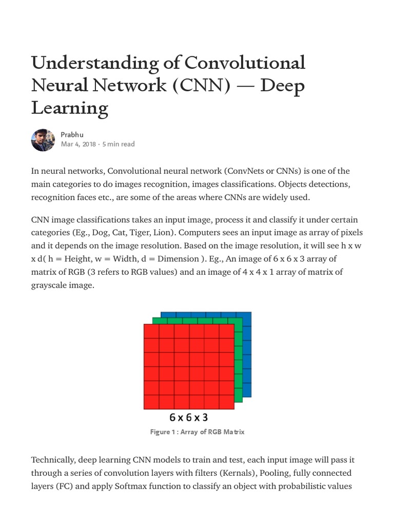 CNN Basics for Image Classification | PDF | Deep Learning | Emerging ...