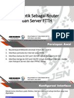 Mikrotik Sebagai Router dan Server FTTH