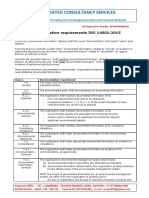 3 List of Mandatory Documented Information (Di) For Iso 14001-2015 Ems