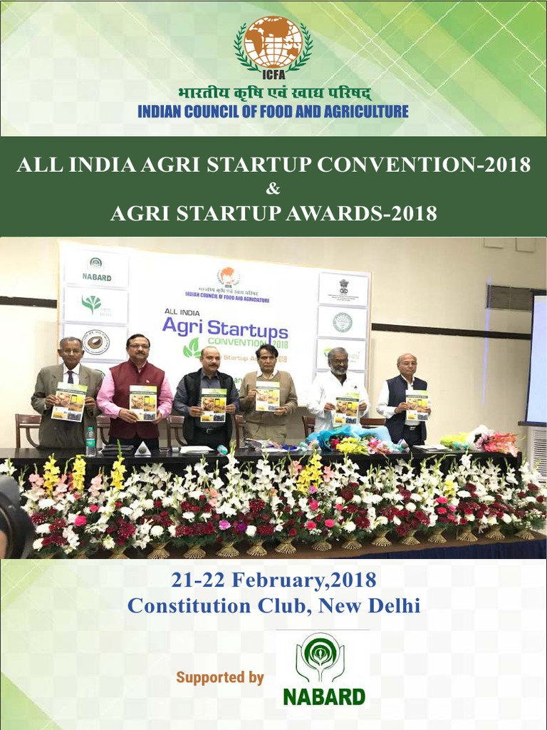 All India Agri Startup Convention 2018 PDF | PDF | Startup Company ...