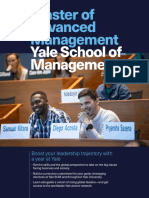 Yale SOM Master of Advanced Management 2019-2020 