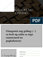 Ursal - Gamit NG Gitling