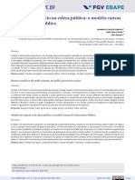 Modelos de Negócio Na Esfera Pública - o Modelo Canvas de Governança Pública PDF