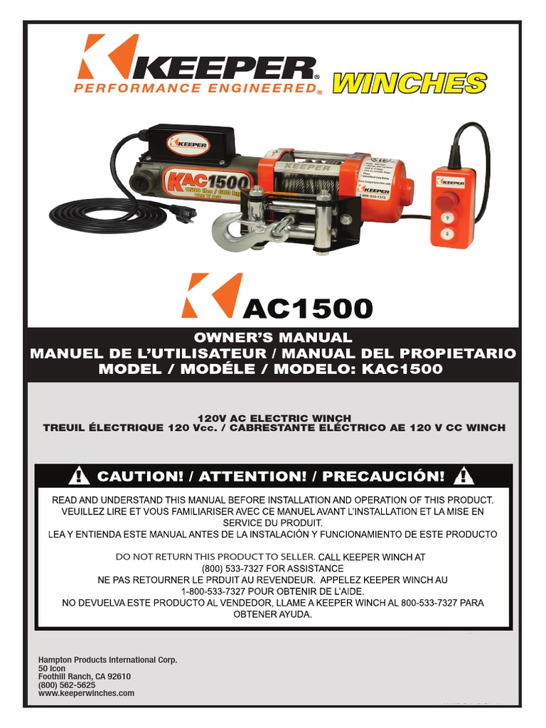 Winch PDF | PDF | Rope | Wire
