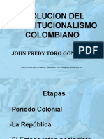 Tres Etapas Del Constitucionalismo Colombiano - PPSX