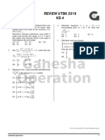 Soal Review UTBK (Mat - Saintek Paket 4) PDF