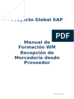 MAFO_WM  Recepcion de mercadería desde Proveedor_