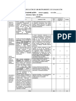 TABLA DE ESEPCIFICACIÓN DE UN INSTRUMENTO DE EVALUACIÓN