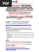 (November-2019) Braindump2go New AWS-Certified-Solutions-Architect-Associate PDF Dumps Free Share PDF