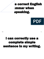 I Can Use Correct English Grammar When Speaking. PDF