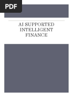 AI supported intelligent finance