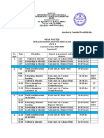 Orar master SIE anul I sem I   2019-2020 din 4 noiembrie