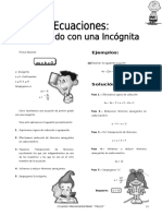 Resolución de ecuaciones de primer grado