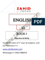 1st Year English Book 1 Synonyms and Mcqs PDF