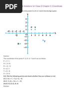 Class 9 Coordinate Geometry Worksheet | PDF | Cartesian Coordinate ...