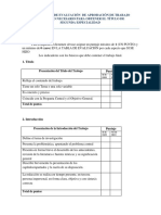 LISTA DE COTEJO o Tabla de Evaluación de MONO