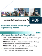 2016 32hrs B Davis Ammonia Standards and Regulations