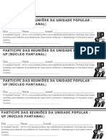 Participe Das Reuniões Da Unidade Popular - Up (Núcleo Pantanal)