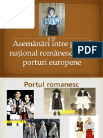 Portul National Romanesc - Asemanari Si Deosebiri Cu Cele Ale Altor Popoare