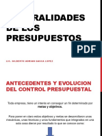 Generalidades de Los Presupuestos