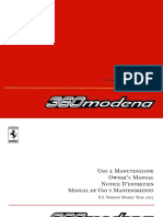 Owners Manual 360 Modena 2003 US