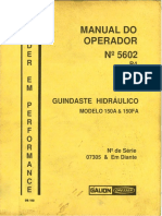 Manual do operador guindaste hidráulico