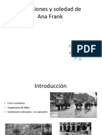 Privaciones y  soledad de Ana Frank ( presentacion )
