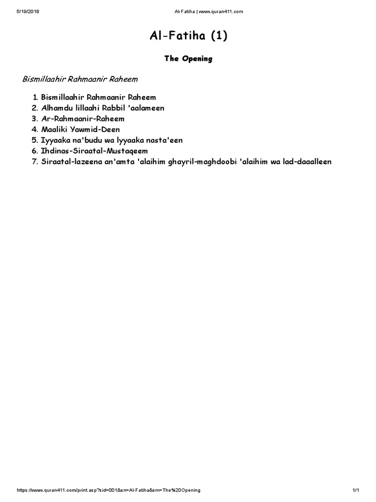 Roman English Quran Pdf Medieval Arabic Texts Quran