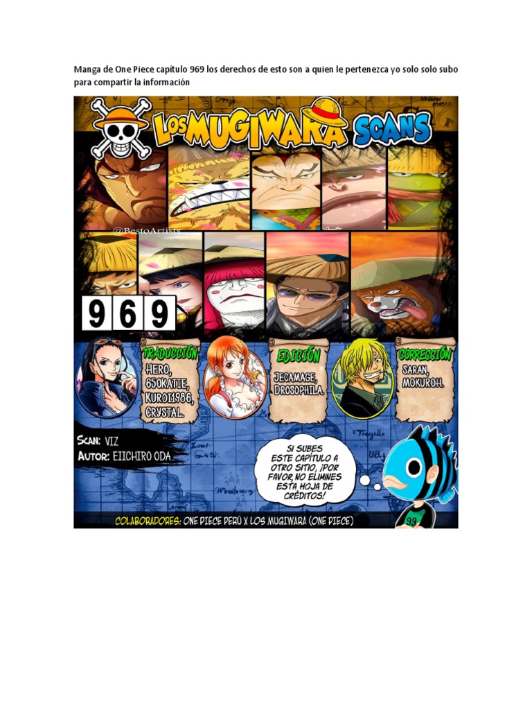 One Piece Cap 969 Pdf