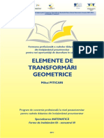 03a. Matematica - 3 - Elemente de Transformari Geometrice Opti PDF