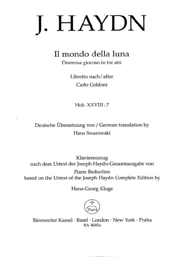 Il Mondo Della Luna PDF | PDF