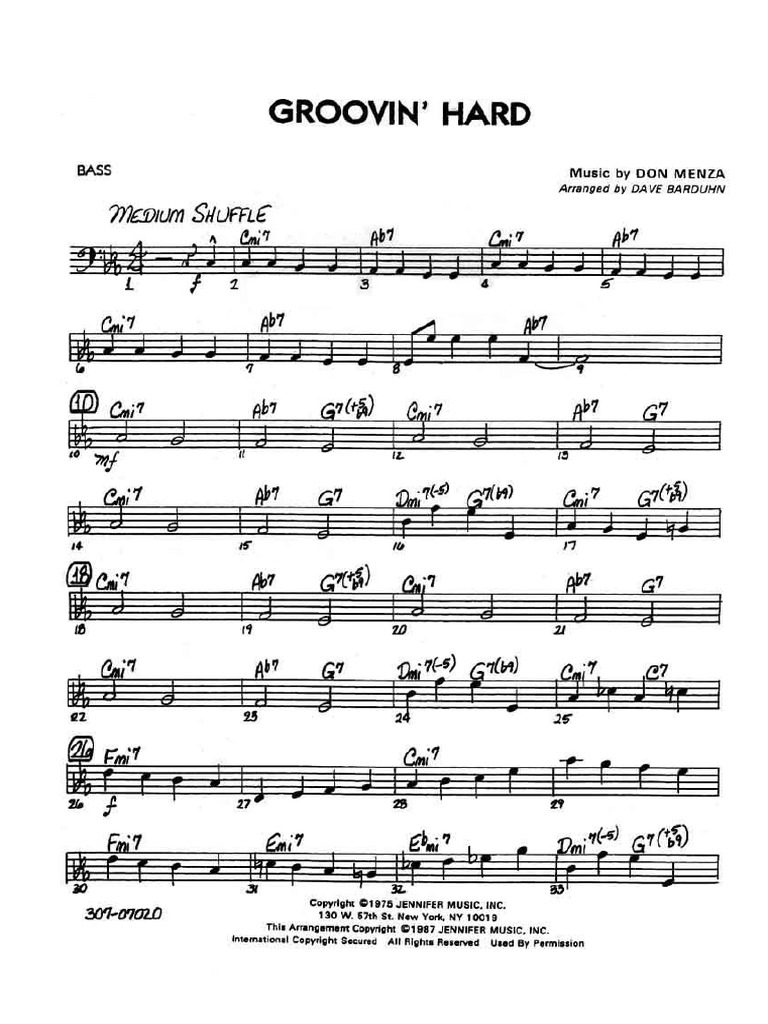 Groovin Hard Bass PDF