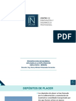 10.2 Depósitos de Placer y Tomas de Muestras de Concentrados