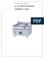 Guía de instrucciones para marmita a gas MAR900G
