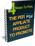 4 Steps To Find The Perfect Affiliate Product To Promote