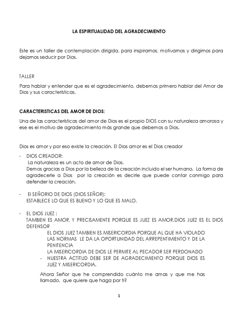 El Agradecimiento | PDF | María, madre de Jesús | Amor