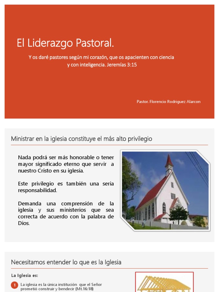 El Liderazgo Pastoral | PDF | Familias denominacionales cristianas ...