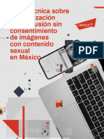Carta técnica sobre penalización y difusión sin consentimiento de imágenes con contenido sexual en México