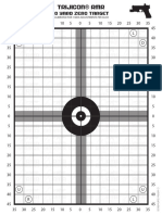 Trijicon RMR red dot sight 10 yard zero target